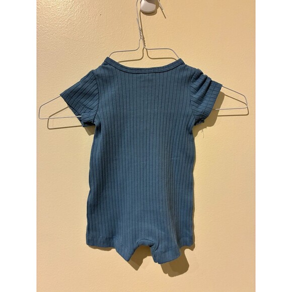 NWOT Mini Threads Blue Romper - 3M - Picture 2 of 3